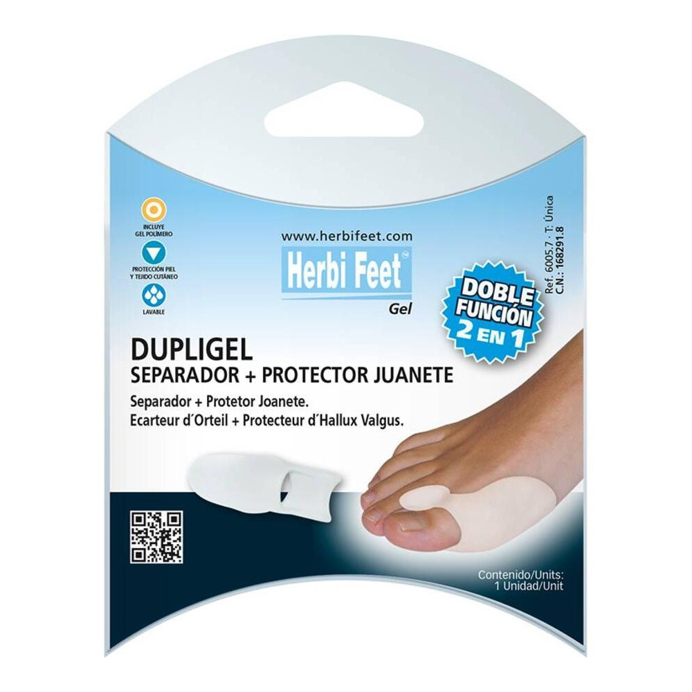 Herbifeet Dupligel Separador Protector Juanetes Talla Única 1Ud