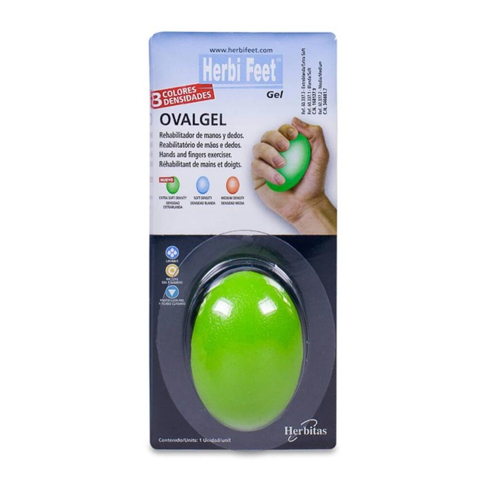 Herbi Feet Ovalgel Extra Soft Rehabilitador Verde, 1 Ud