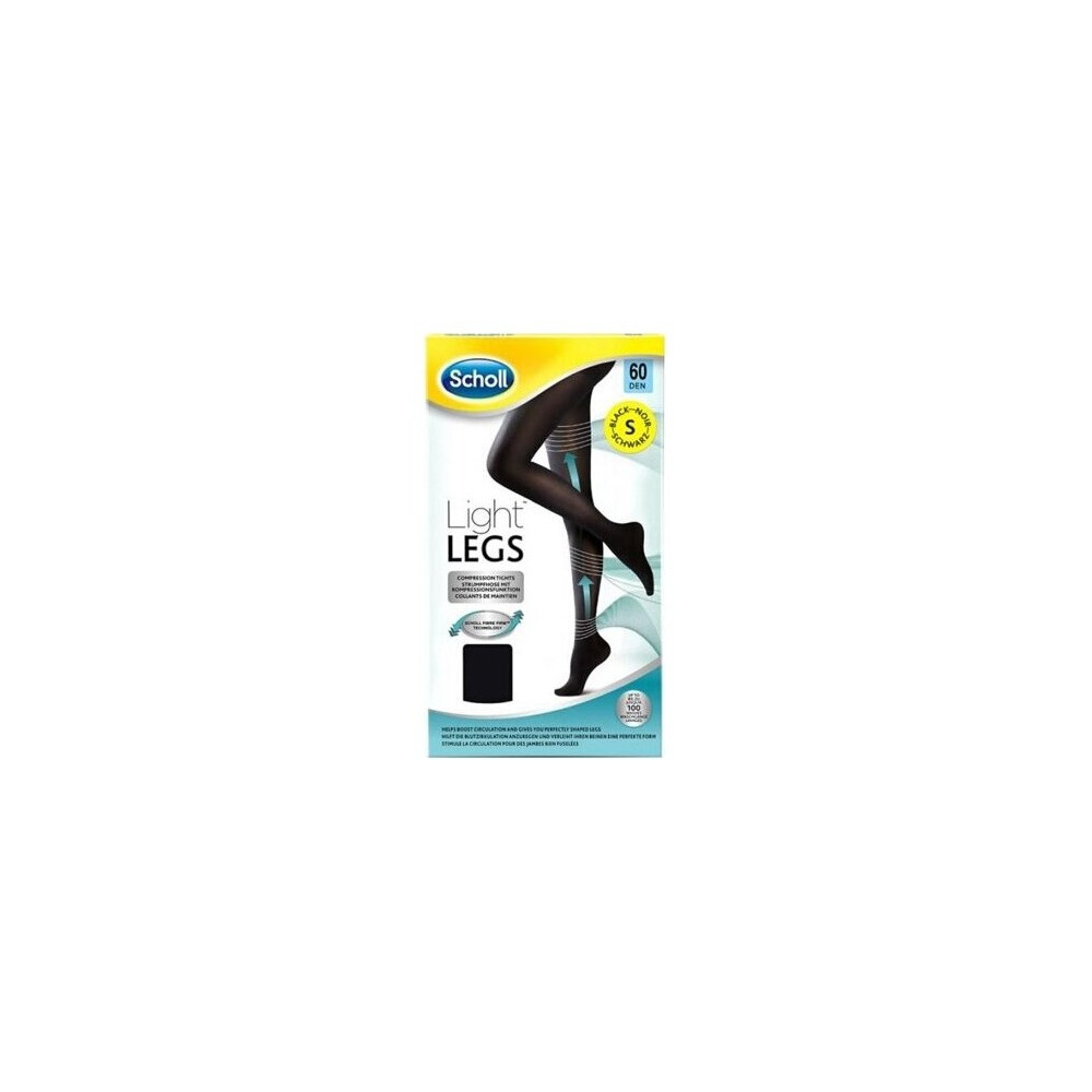 Scholl Light Legs Medias De Compresión Ligera 60 Den Negro Talla S, 1 Ud