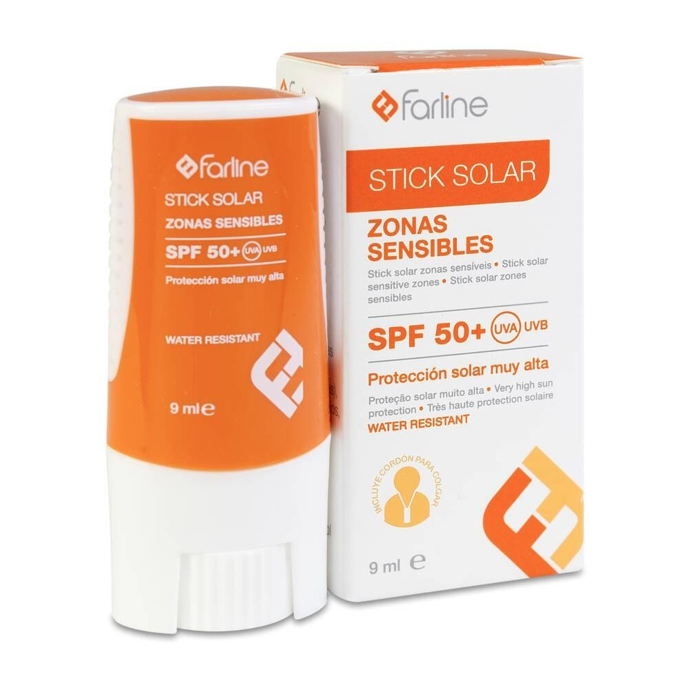 Farline Stick Solar Zonas Sensibles Spf 50+, 9 Ml
