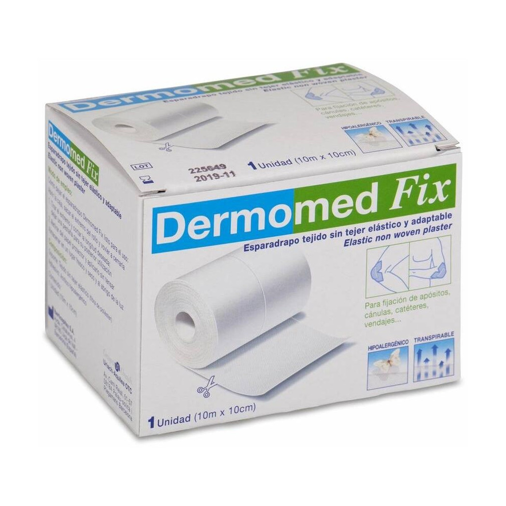 Dermomed Fix Esparadrapo Tejido Sin Tejer Elástico 10 M X 10 Cm, 1 Ud