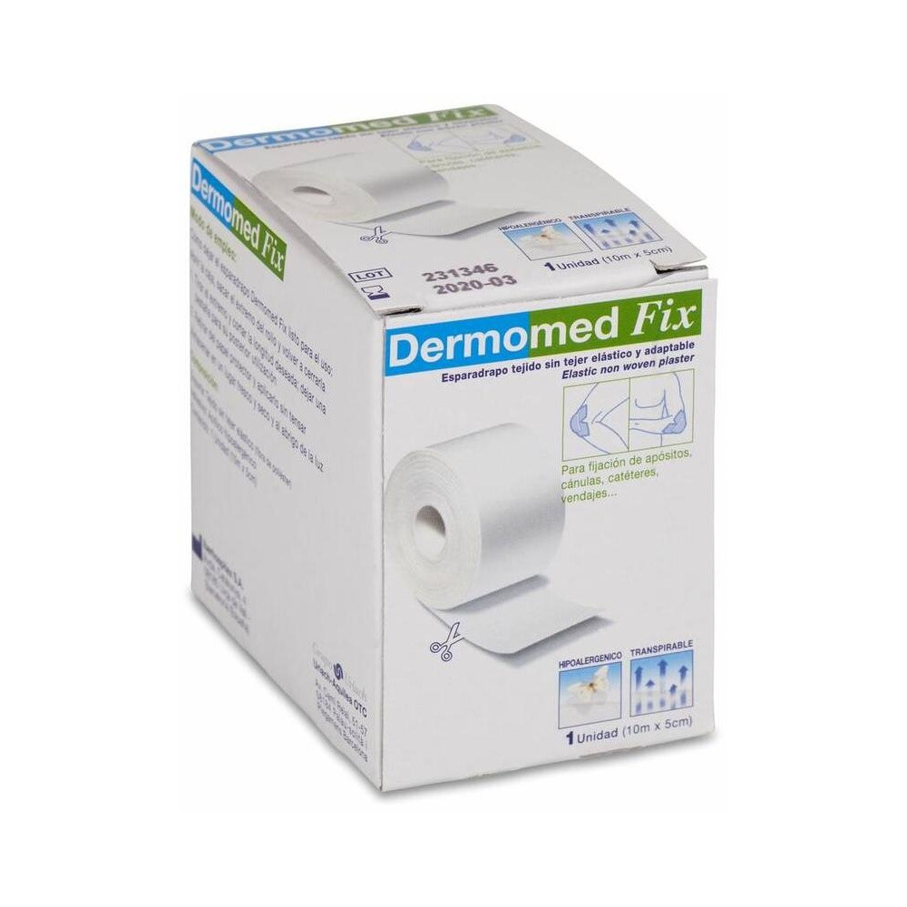 Dermomed Fix Esparadrapo Tejido Sin Tejer Elástico 10 M X 5 Cm, 1 Ud