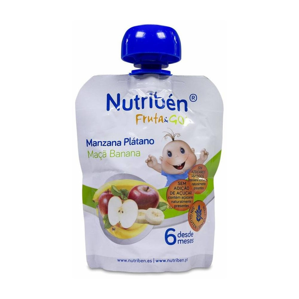 Nutribén Fruta And Go! Manzana Y Plátano 23Ml