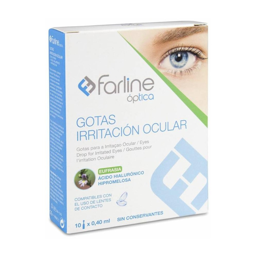 Farline Gotas Irritación Ocular Con Eufrasia Y Ah, 10 Uds