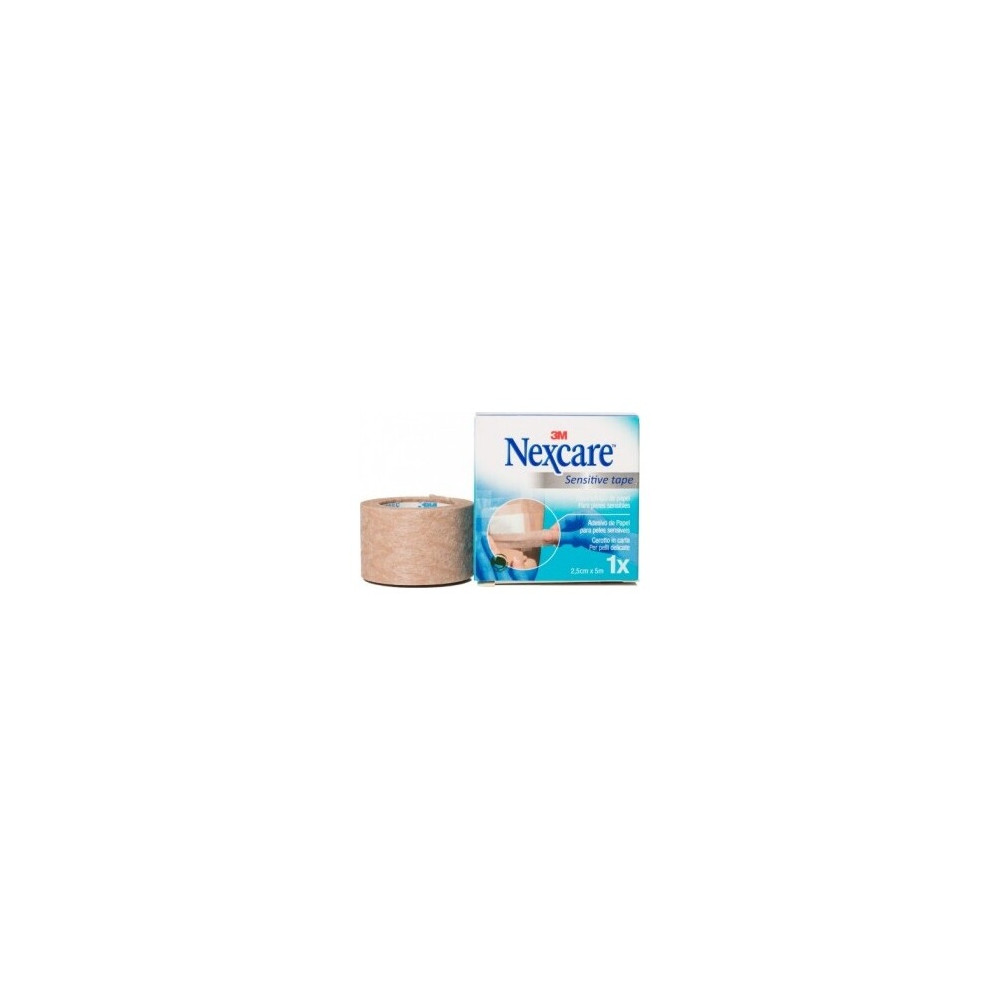 Nexcare Sensitive Tape Esparadrapo De Papel Piel 2,5 Cm X 5 M, 1 Ud