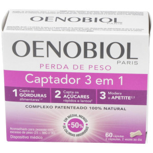 Oenobiol Captador Grasas 3 En 1 60Caps