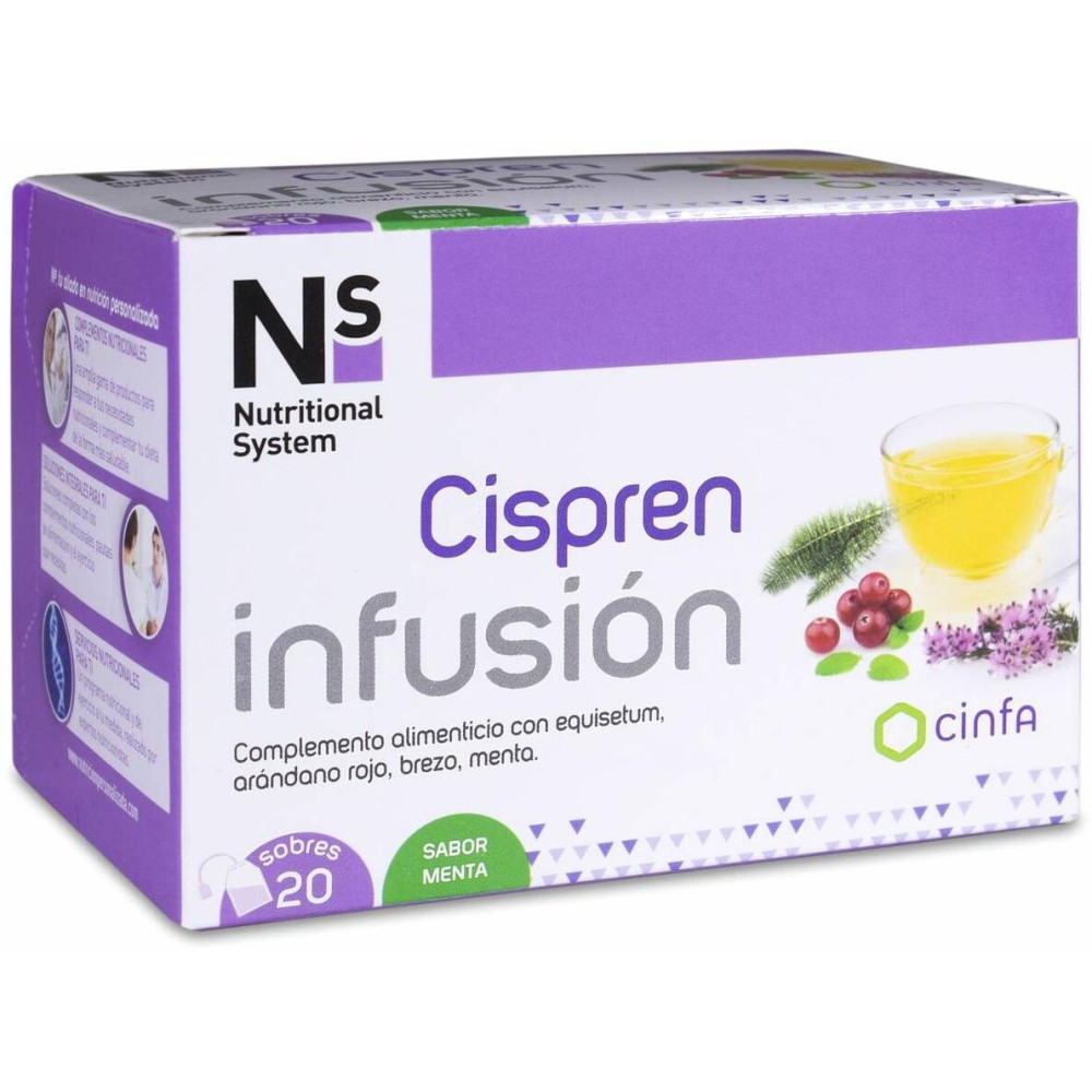 Ns Cispren Infusión Sabor Menta, 20 Sobres