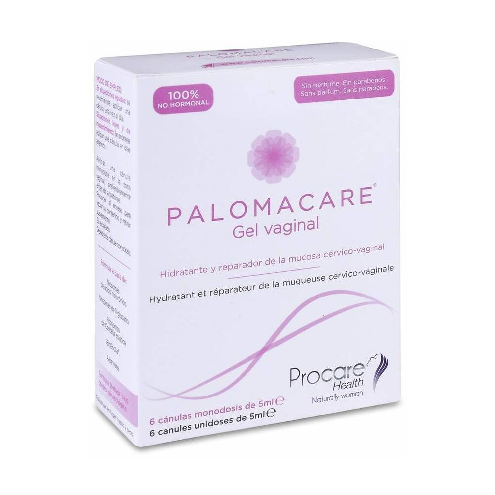 Palomacare Gel Vaginal Hidratante Y Reparador, 6 Uds