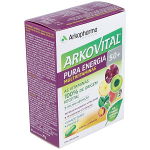 Arkopharma Arkovital Pura Energía 50+ Multivitaminas, 60 Cápsulas