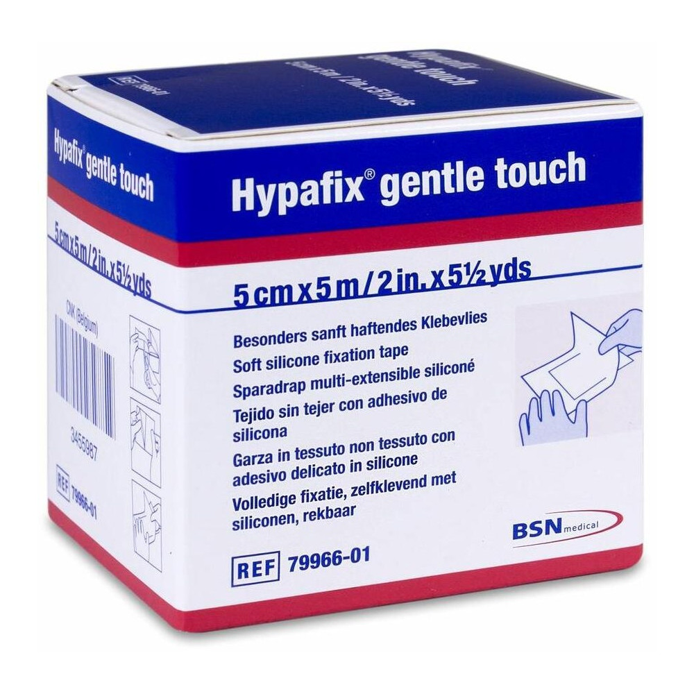 Hypafix Gentle Touch Banda Elástica Autoadhesiva 5 Cm X 5 M, 1 Ud