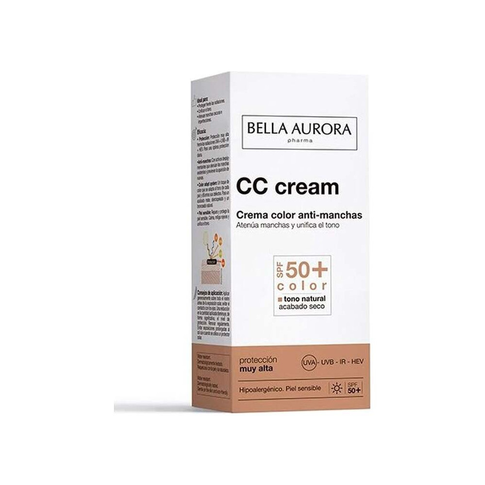 Bella Aurora Cc Cream Anti-Manchas Spf50+ Piel Sensible 30Ml