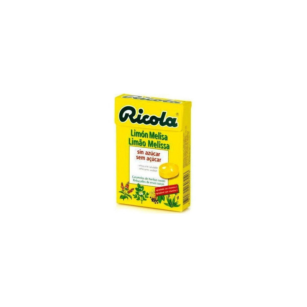 Ricola Caramelos Limón Melisa Sin Azúcar, 50 G
