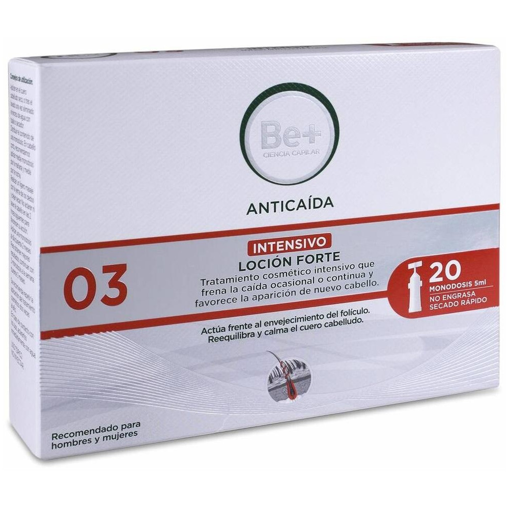 Be+ Anticaida Intensivo Locion Forte Ampollas 20Uds