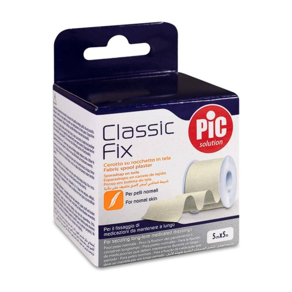 Artsana Esparadrapo Pic Classic Fix Tejido Color Blanco 5 M X 5 Cm