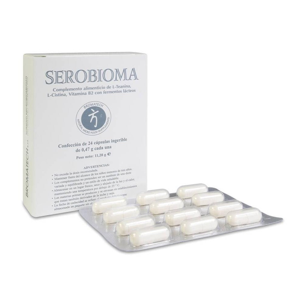 Bromatech Serobioma Con Probióticos Y Prebióticos En Cápsulas.