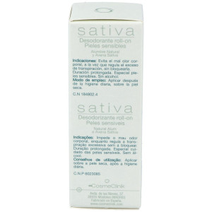 Sativa Desodorante Natural Cosmeclinik Roll On 75Ml