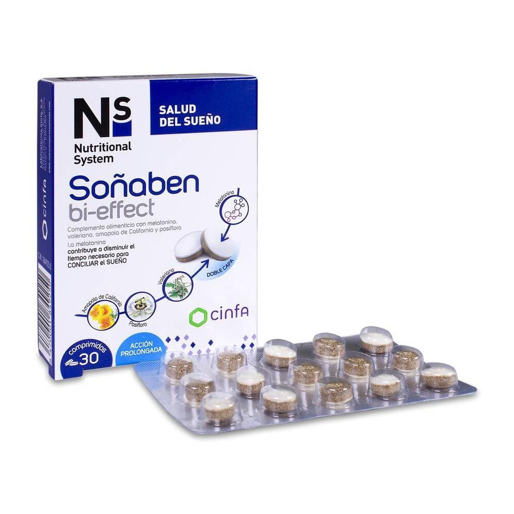Ns Soñaben Bi-Effect Melatonina 1,85Mg 30 Comp