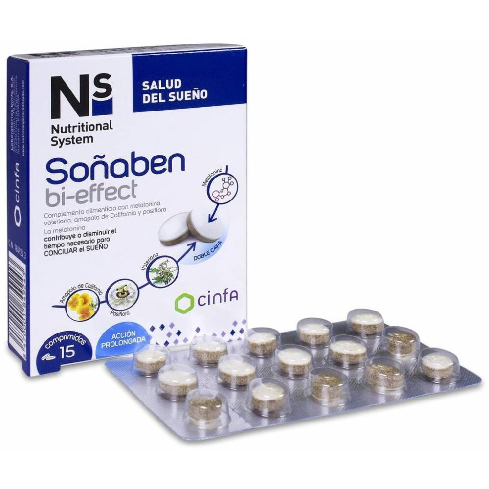Ns Soñaben Bi-Effect Melatonina 1,85Mg 15 Comp