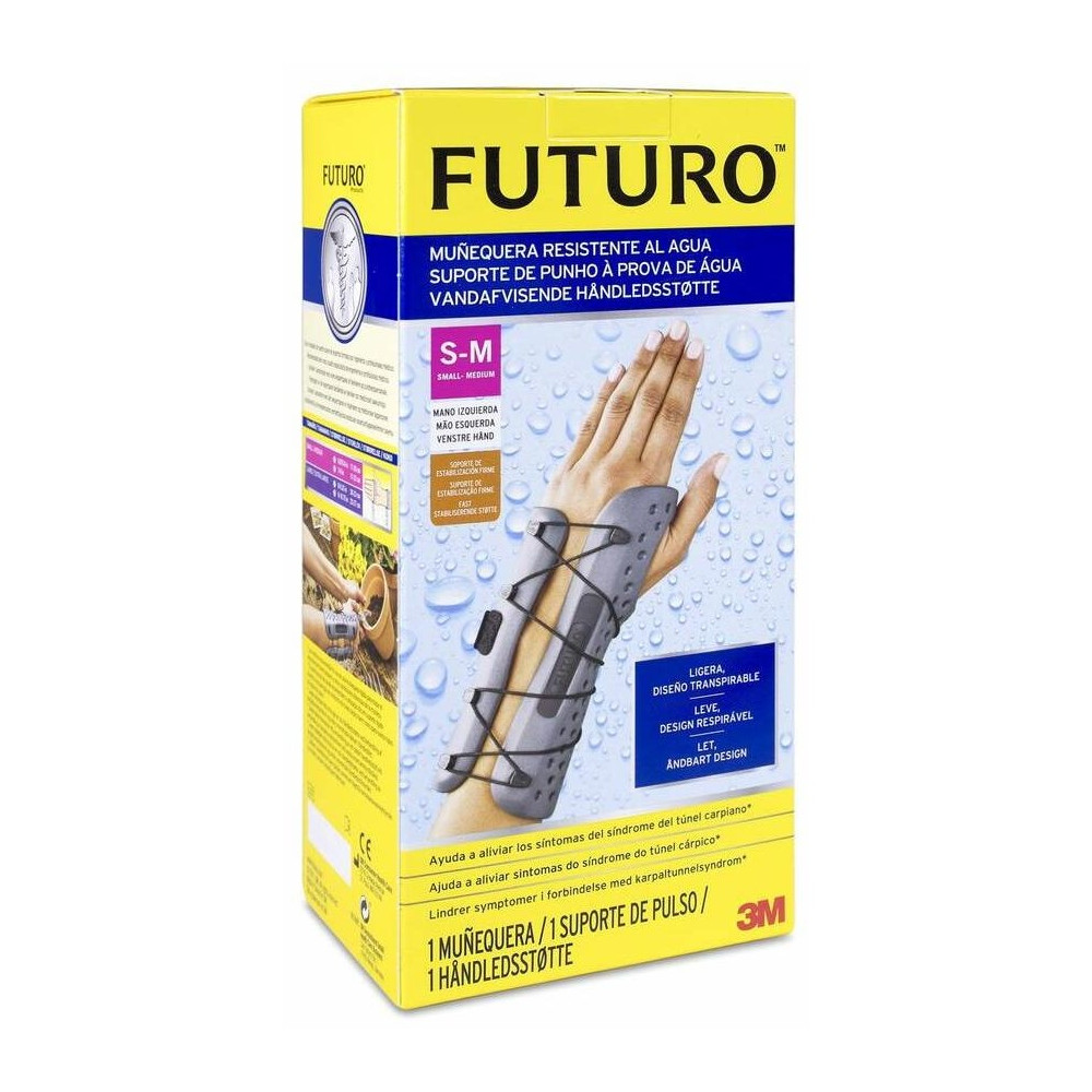 Muñequera Resistente Al Agua 3M Futuro T- S M Mano Izquierda