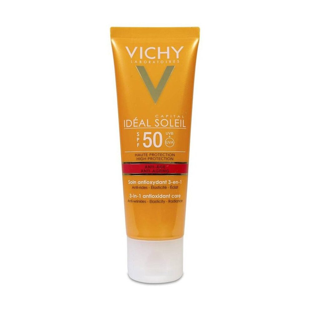 Vichy Ideal Soleil Cuidado Protector Antiedad 3En1 Spf50 50Ml