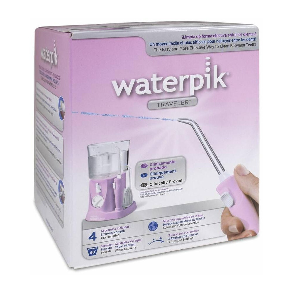 Waterpik® Traveler Irrigador Bucal Eléctrico Rosa Wp-300