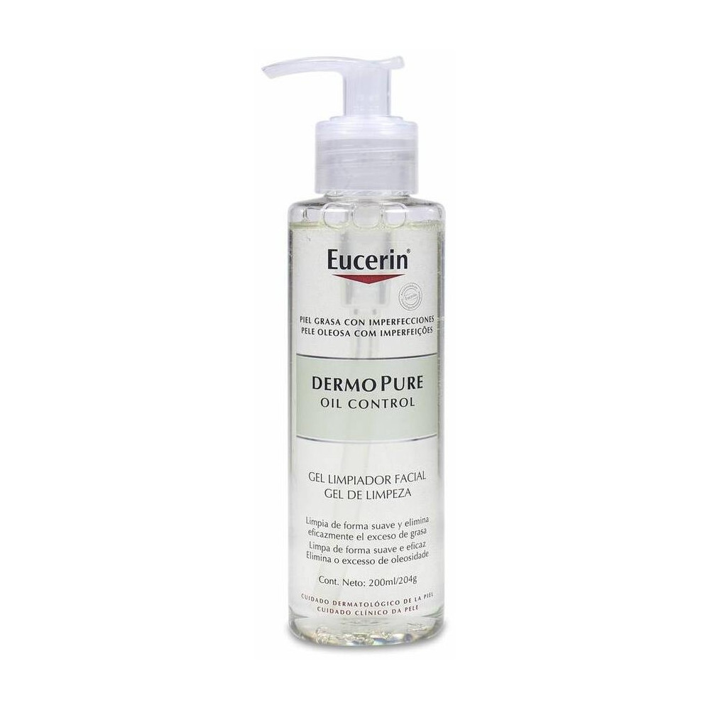 Eucerin Dermopure Oil Control Gel Limpiador, 200 Ml