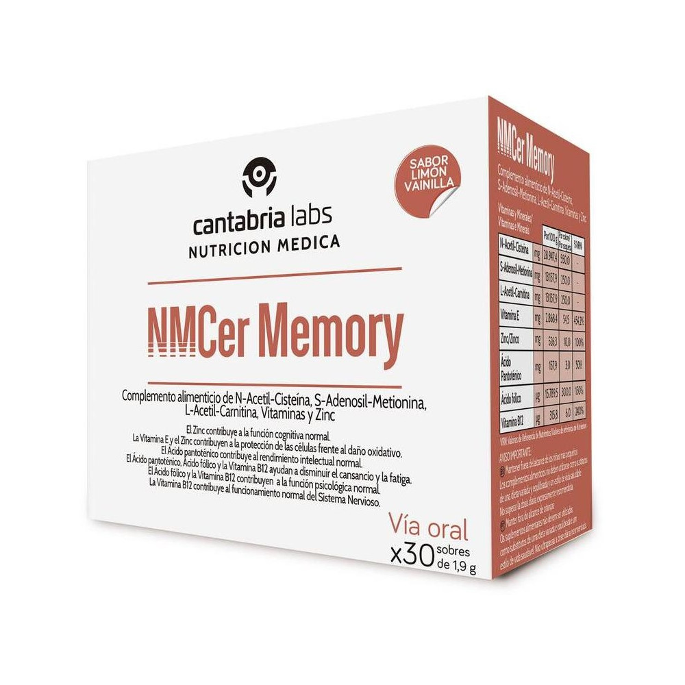 Nutrición Médica Nmcer Memory Sabor Limón Y Vainilla 30Uds