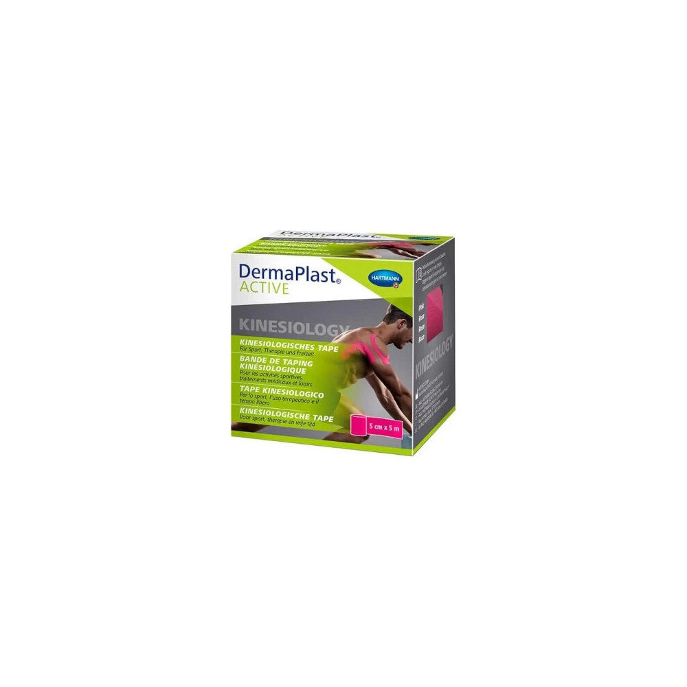 Dermaplast Active Cinta Kinesiológica Magenta 5 M, 1 Ud