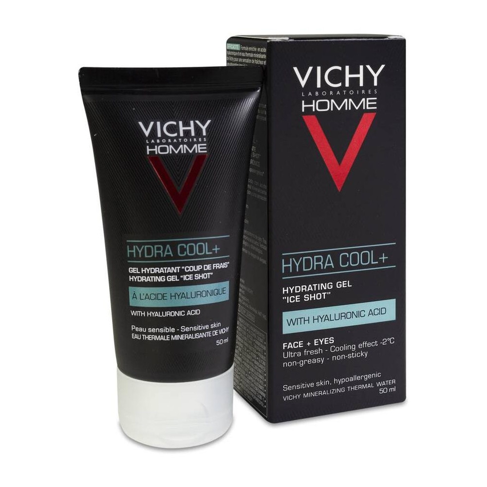 Vichy Homme Hydra Cool+ Gel Hidratante Efecto Hielo 50Ml