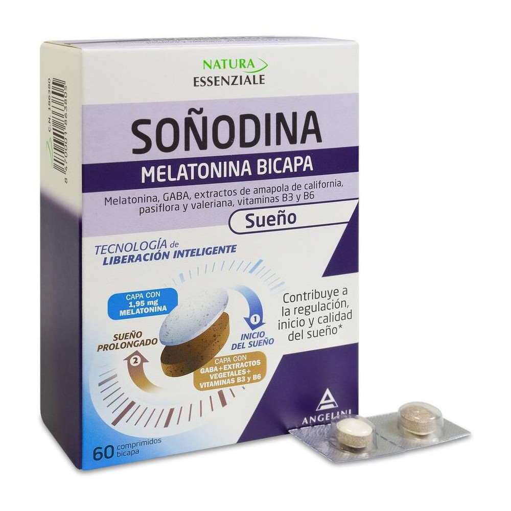Angelini Natura Soñodina 60 Comprimidos Bicapa