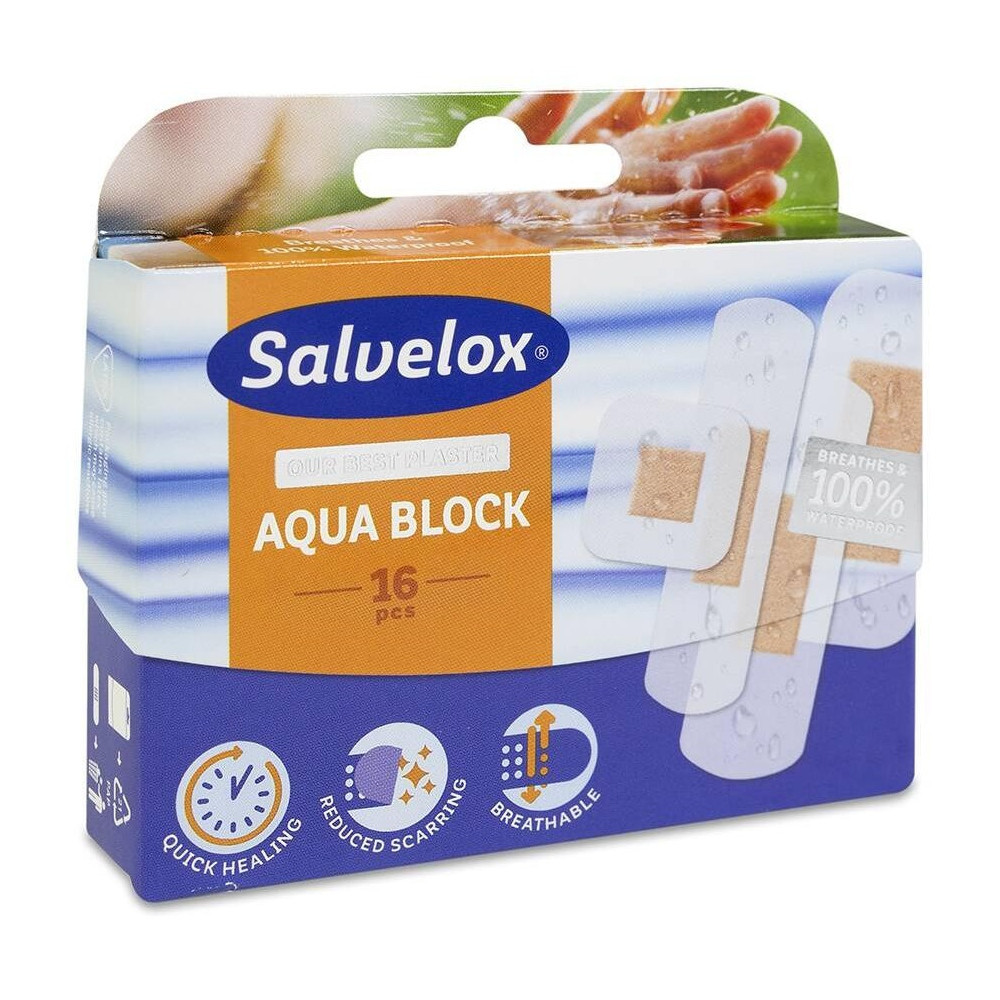 Salvelox Aqua Block Apósitos De Varios Tamaños, 16 Unidades