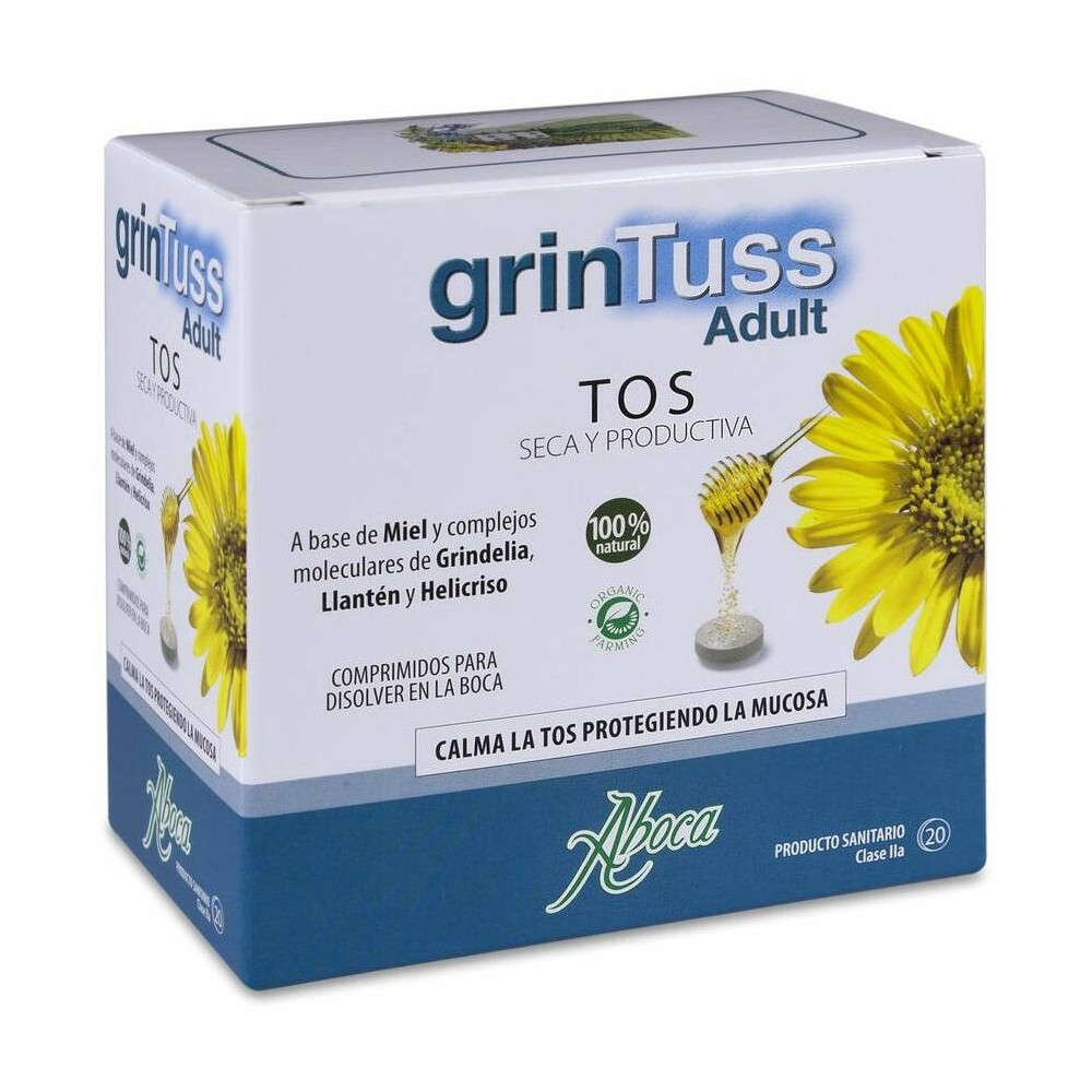 Aboca Grintuss Adulto Tos Seca Y Productiva, 20 Comprimidos