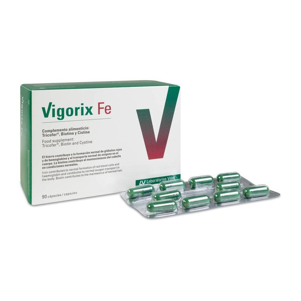 Laboratorios Viñas Vigorix Fe Con Hierro Y Biotina 60 Cápsulas