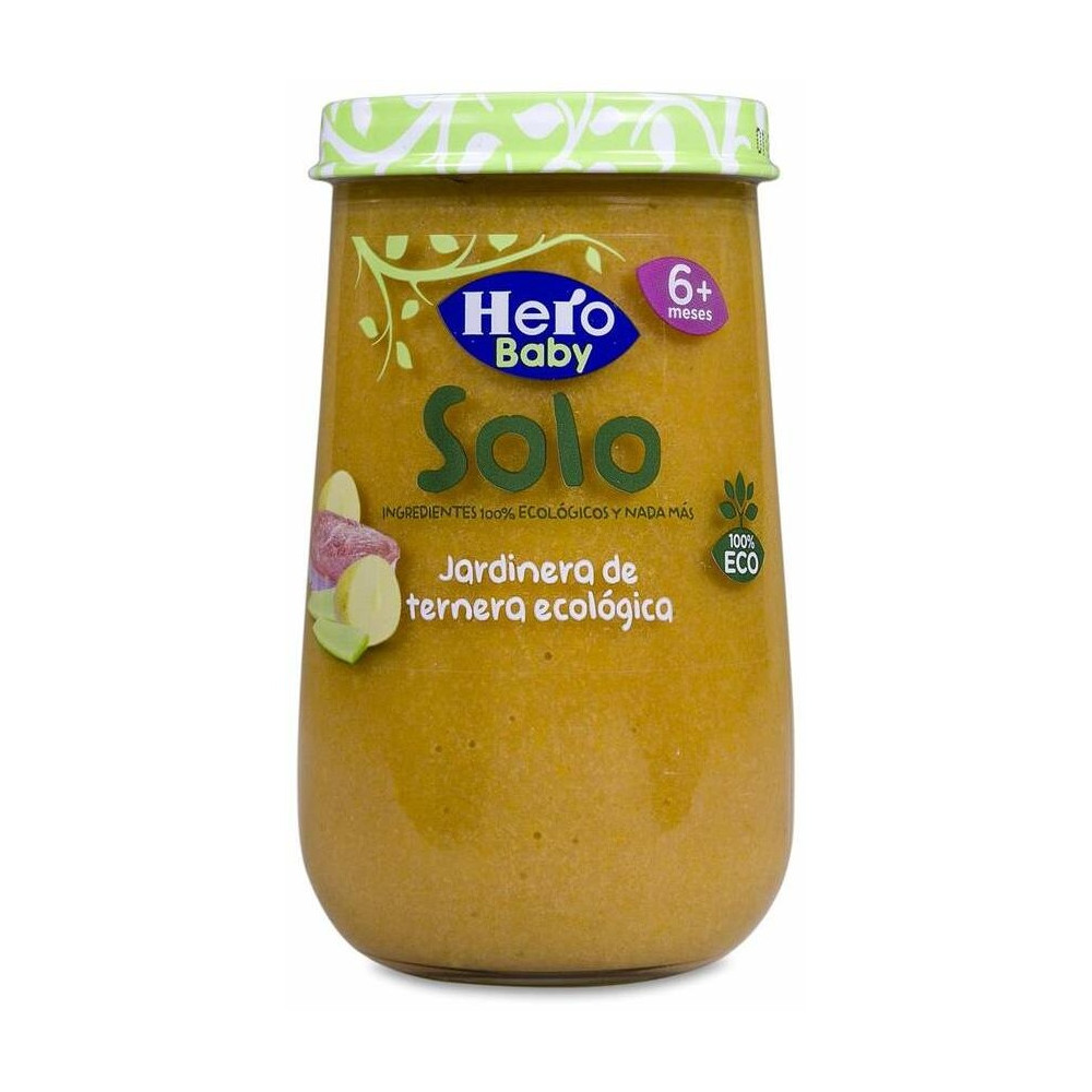 Hero Baby Solo Jardinera De Ternera Ecológica, 190 G