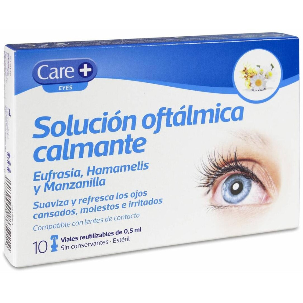 Care+ Solución Oftálmica Calmante, 10 Viales