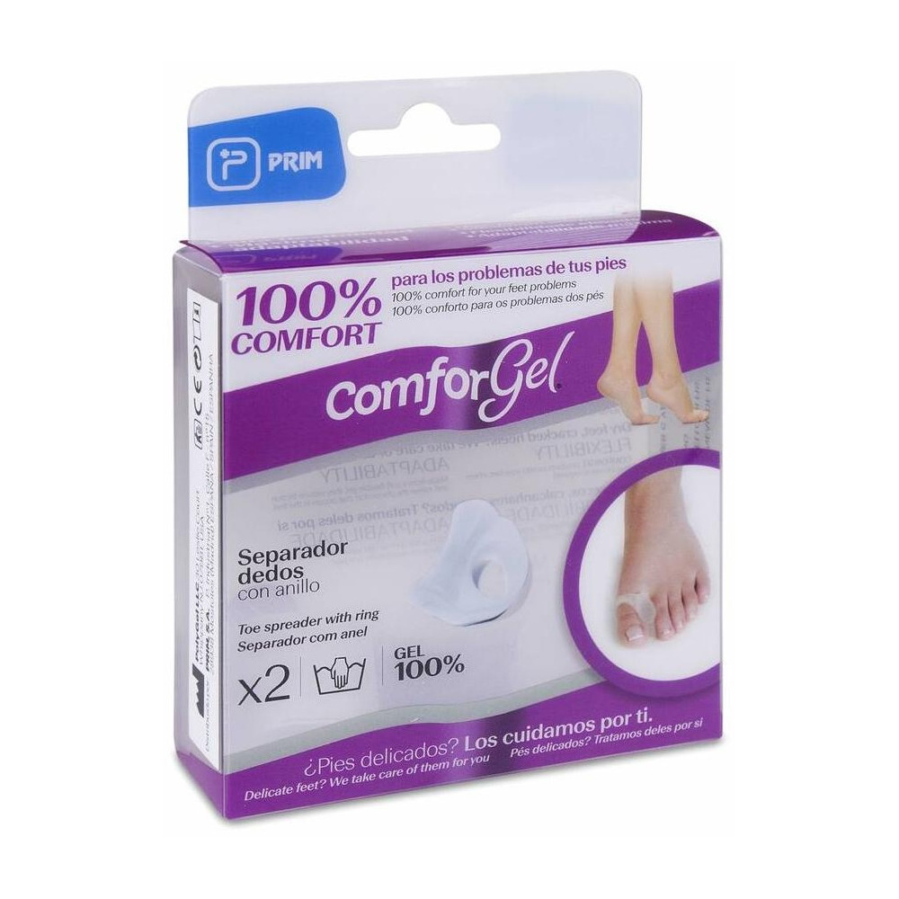 Comforgel Separador Dedos Con Anillo Talla L, 1 Par