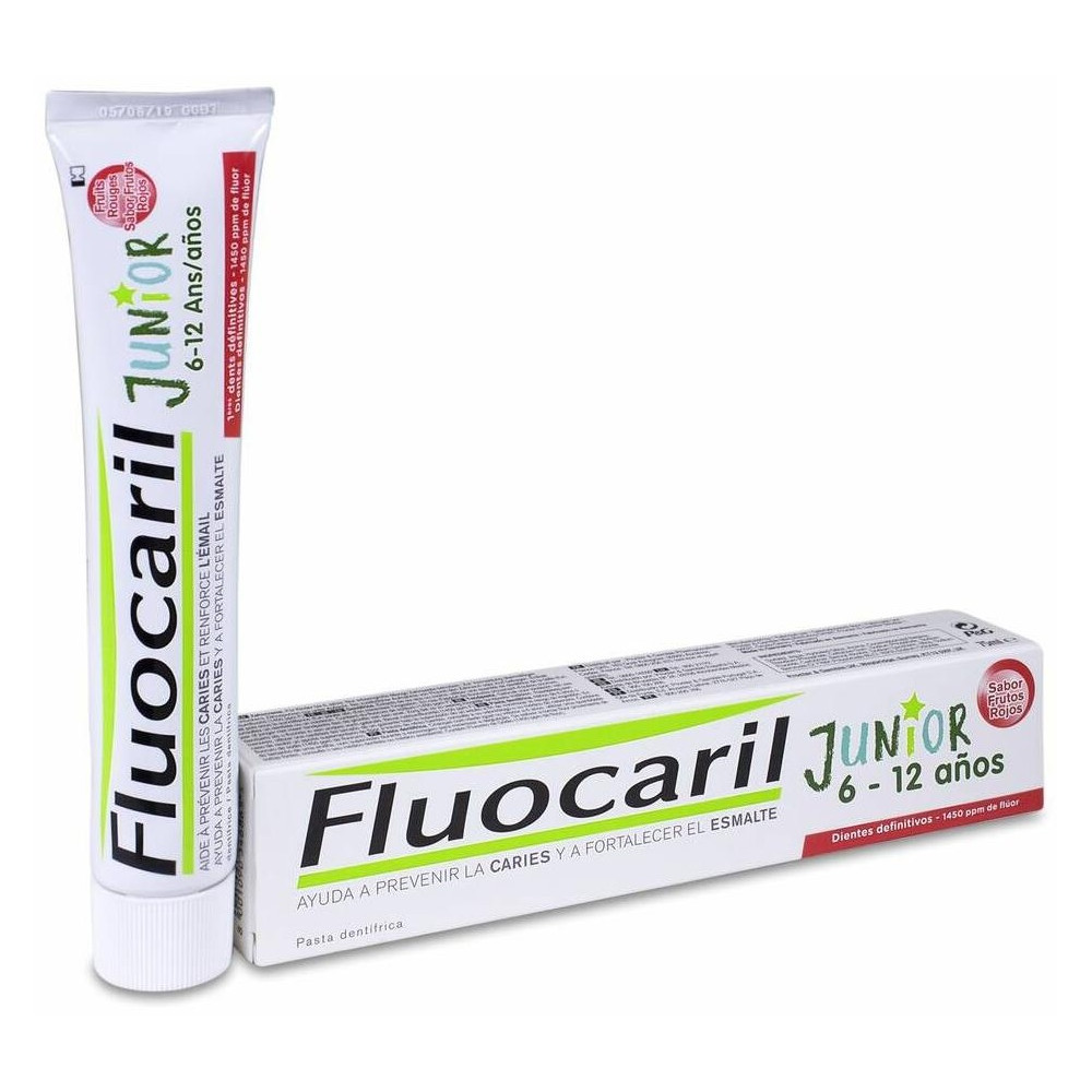 Fluocaril Junior Sabor Frutos Rojos, 75 Ml