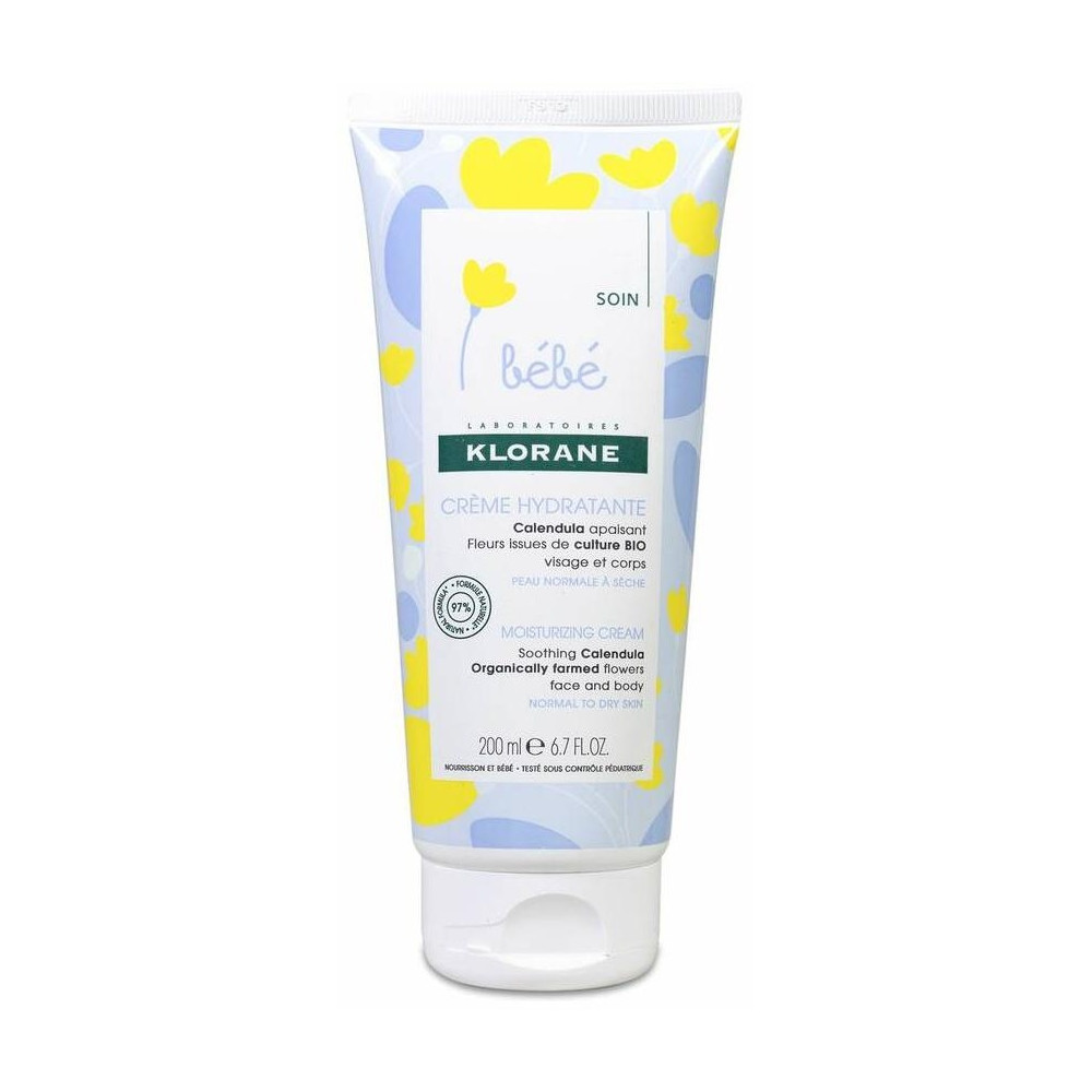 Klorane Bebé Crema Hidratante Caléndula Bio 200Ml