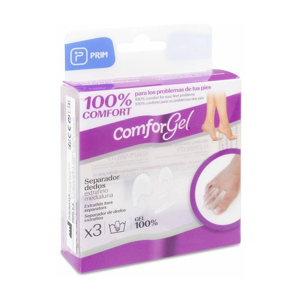 Comforgel Separador Dedos Extrafino Medialuna Mix, 1 Ud