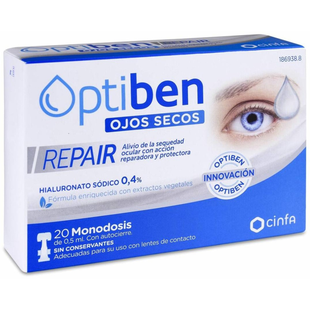 Optiben Ojos Secos Repair 0,5 Ml, 20 Uds