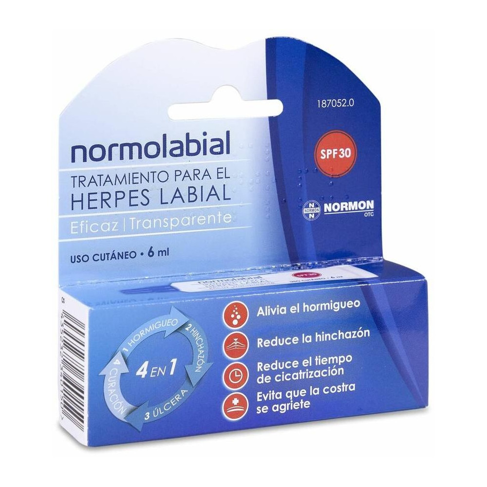 Normolabial Tratamiento Herpes Labial, 6 Ml