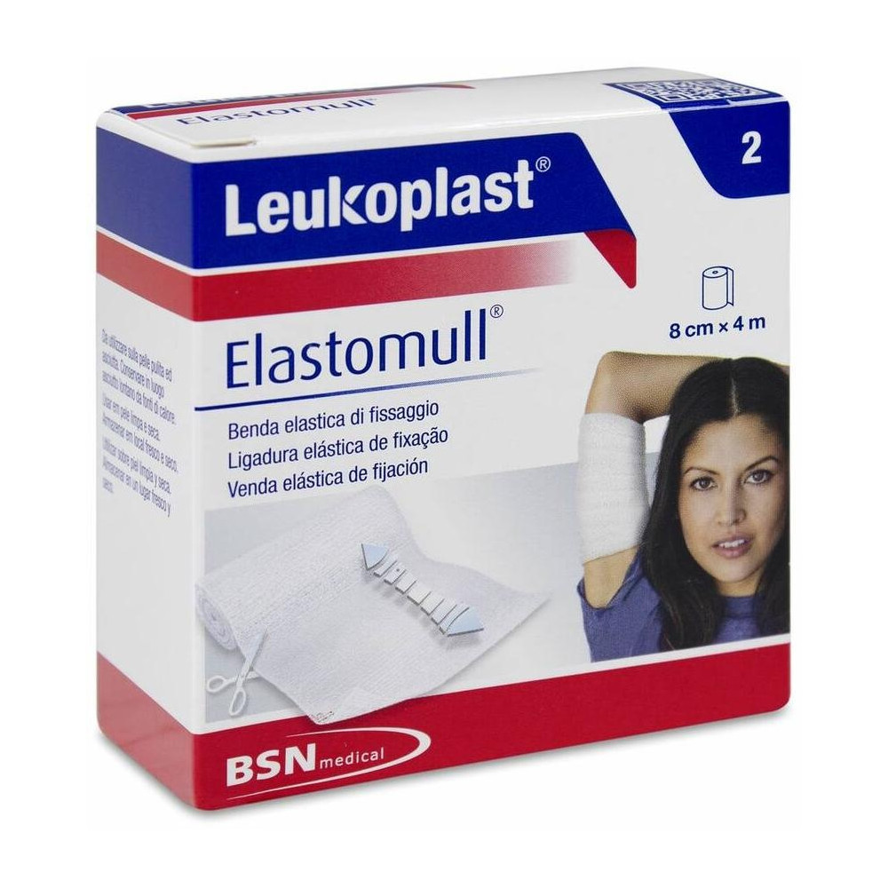 Leukoplast Elastomull 8Cm X 4 M, 1 Ud