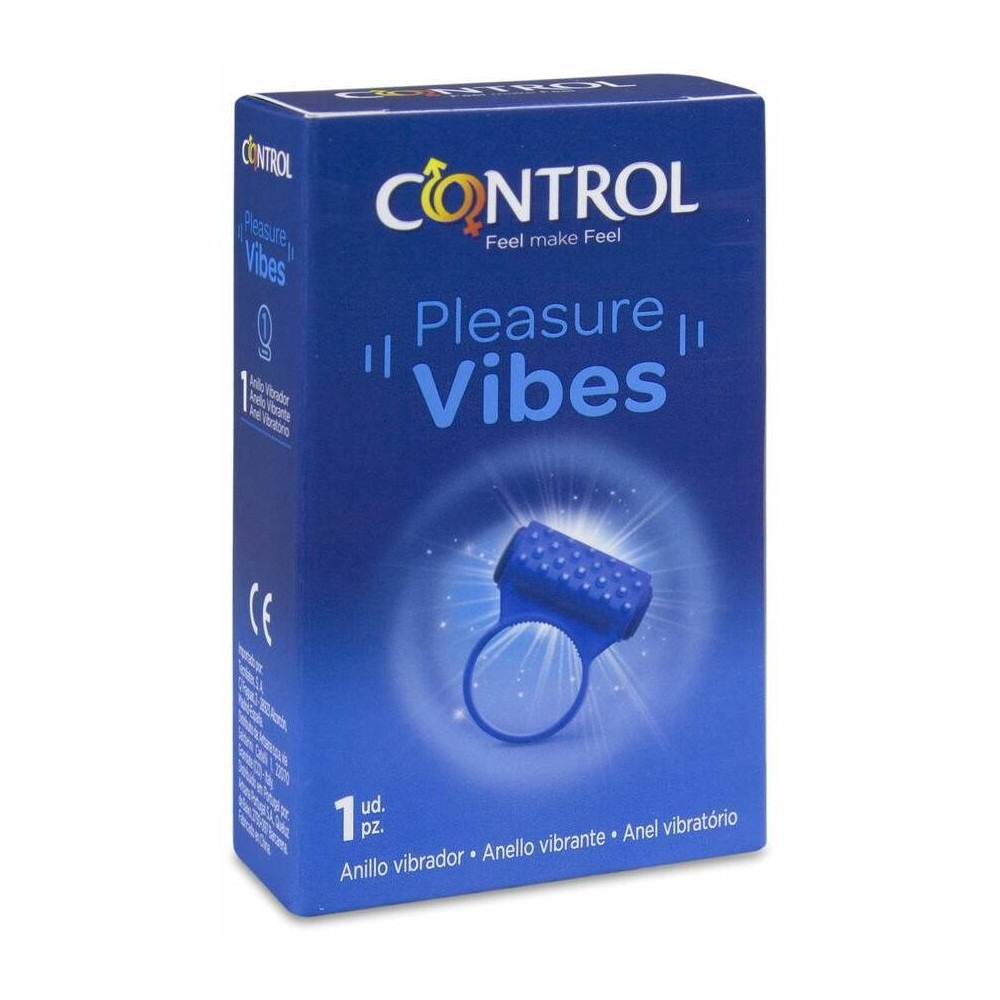 Control Pleasure Vibes Anillo Vibrador, 1 Ud