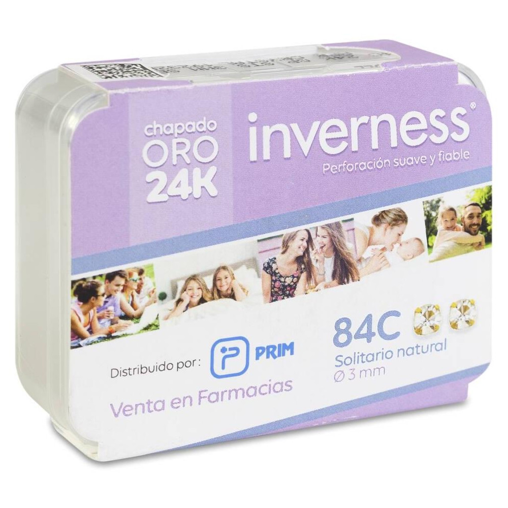 Prim Inverness Pendiente 84C Solitario Natural 24 K 3 Mm, 1 Unidad