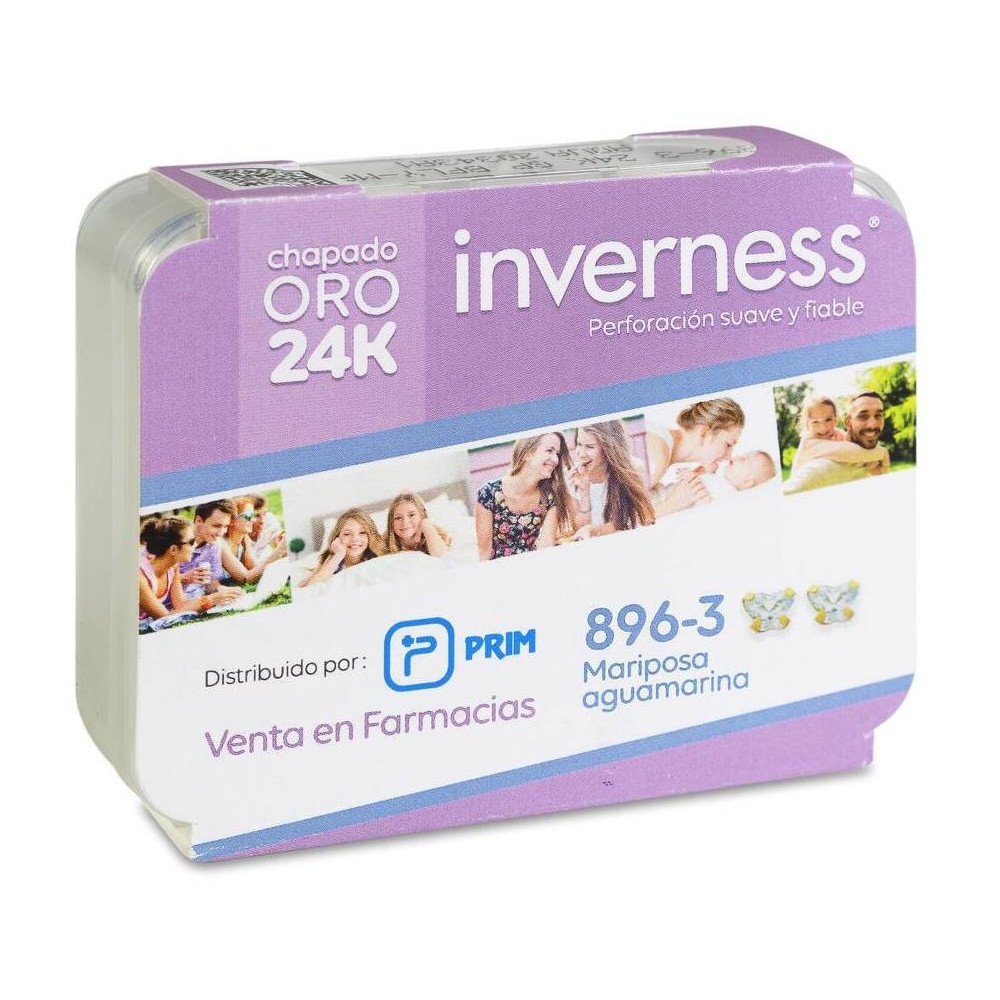 Prim Inverness Pendiente 896-3 Mariposa Aguamarina 24 K, 1 Unidad