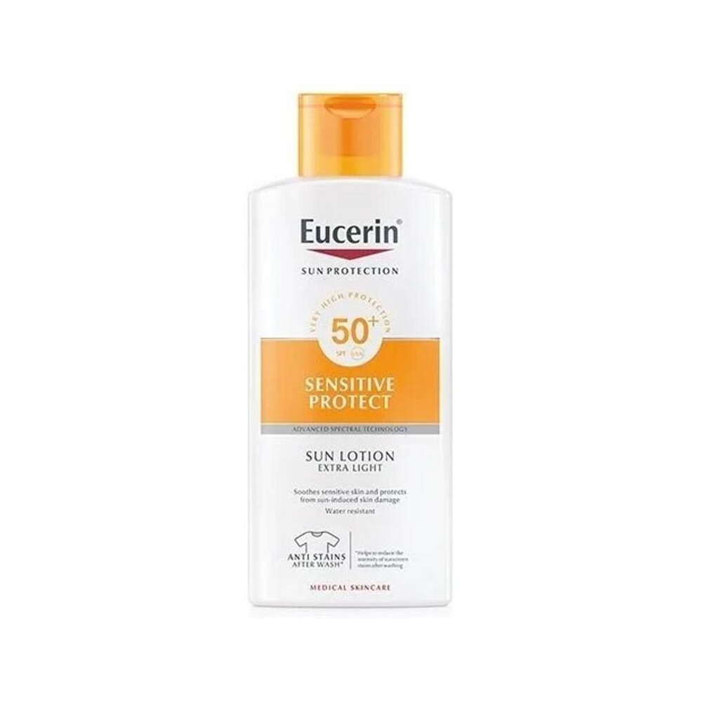 Eucerin Sun Loción Extra Light Sensitive Protect Spf 50+, 400 Ml
