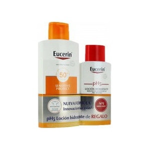 Eucerin Sun Loción Extra Light Sensitive Protect Spf 50+, 400 Ml
