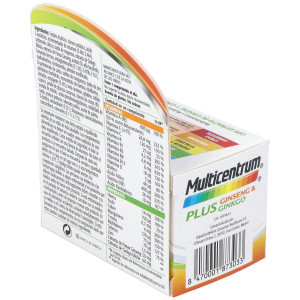 Multicentrum Plus Ginseng Y Ginkgo, 30 Comprimidos