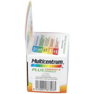 Multicentrum Plus Ginseng Y Ginkgo, 30 Comprimidos