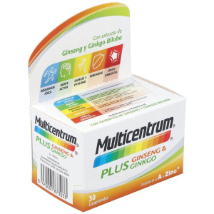 Multicentrum Plus Ginseng Y Ginkgo, 30 Comprimidos